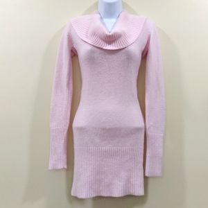 Pink Angora Wool Sweater Dress